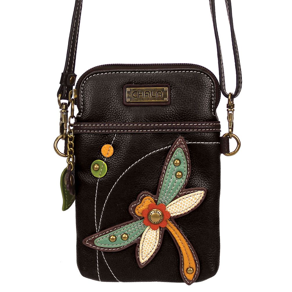 Chala Handbags Dragonfly Criss Cross Crossbody Handbag Purse