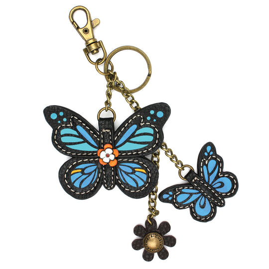 Mini Keychain - Blue Butterfly