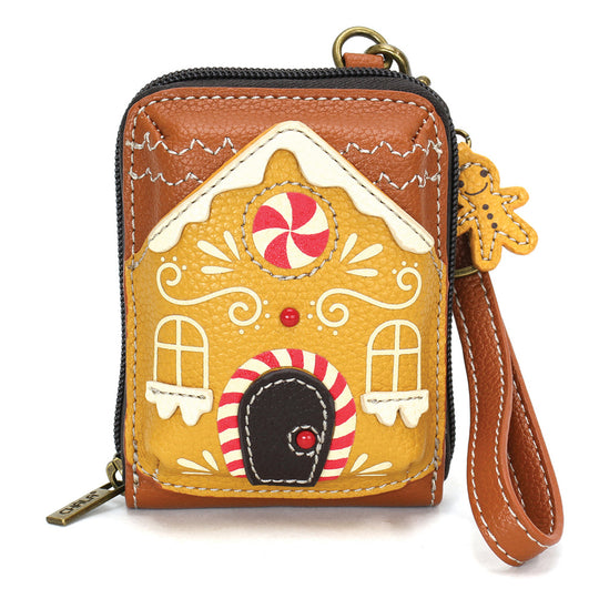 Cute-C - Credit Card Holder / Wallet Wristlet - Gingerbread House