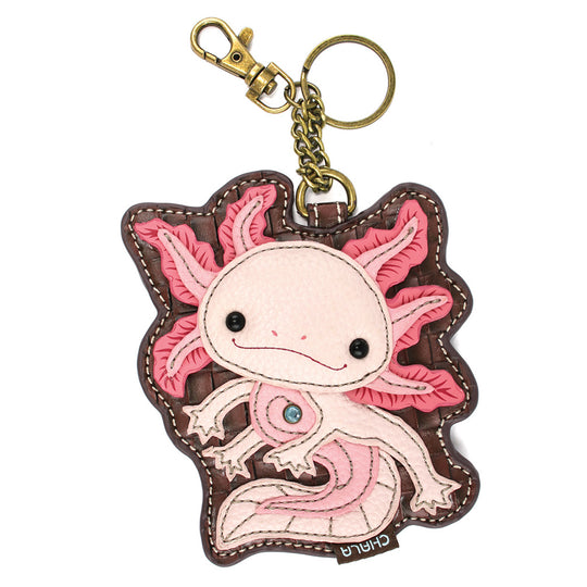 Key Fob/Coin Purse - Axolotl