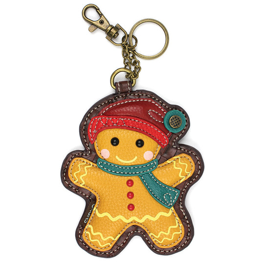 Coin Purse / Key Fob - Gingerbread Man