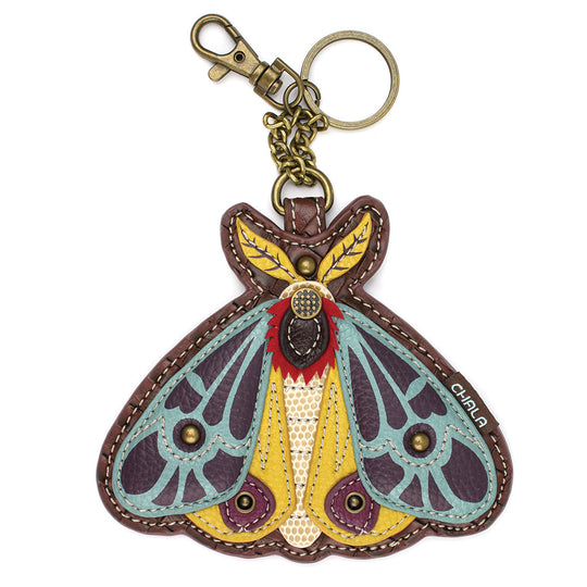Key Fob/Coin Purse - Moth
