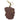 Key Fob/Coin Purse - Brown Mushrooms