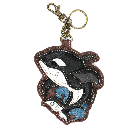 Coin Purse / Key Fob - Orca