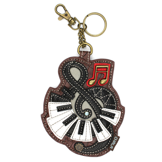 Coin Purse / Key Fob - Treble Clef