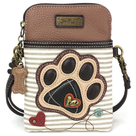 Cellphone Xbody - Ivory Paw Print