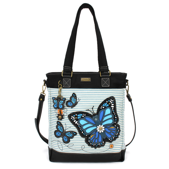 Work Tote - Blue Butterfly