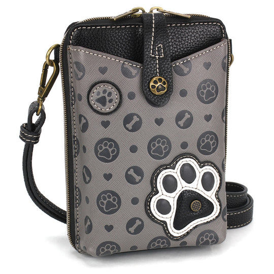 Snap Crossbody - Paw Print
