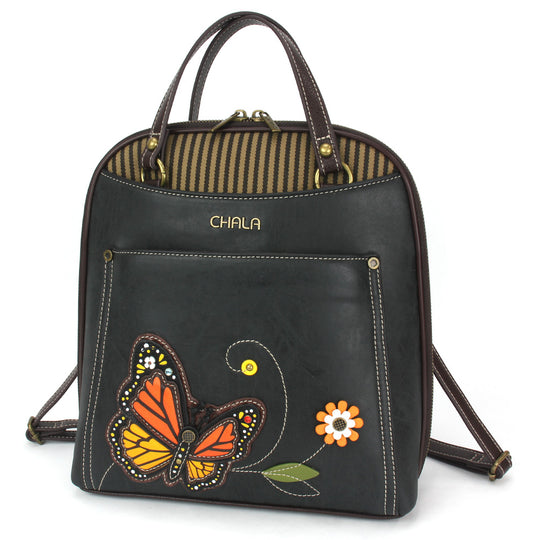 Convertible Backpack Purse - Monarch Butterfly