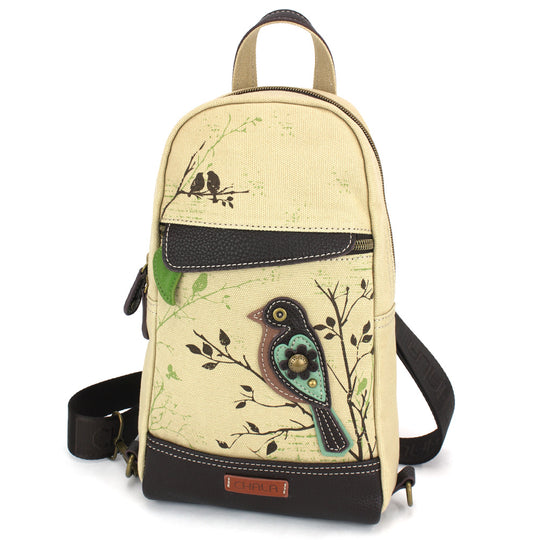 Canvas Sling Bag - Bird