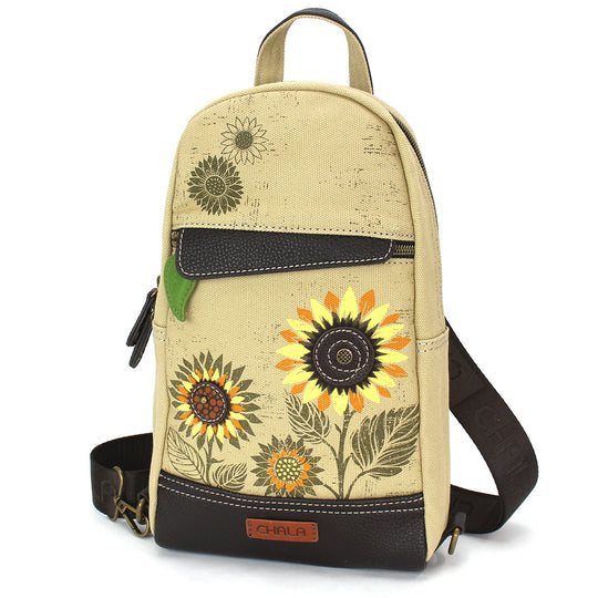 Canvas Sling Bag - Sunflower
