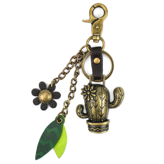 Metal Charming Keychain - Cactus