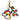 Charming Chams Keychain - Rainbow+PEACE
