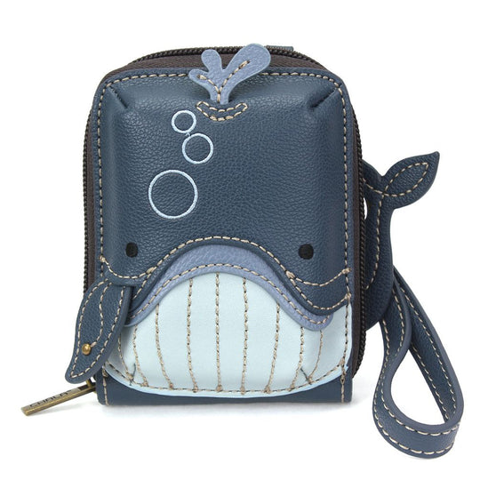 Cute-C - Credit Card Holder / Wallet Wristlet - Whale