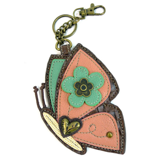 Key Fob/Coin Purse - Butterfly