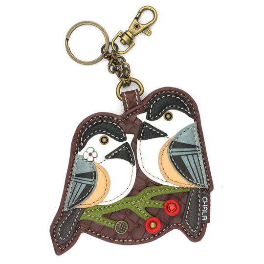 Key Fob/Coin Purse - Chickadee