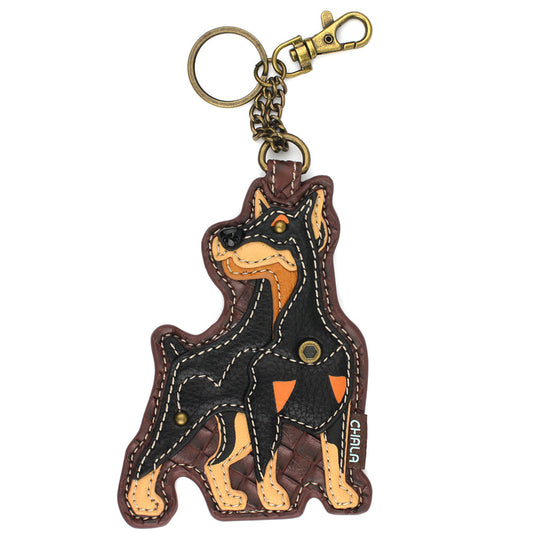 Key Fob/Coin Purse  - Doberman