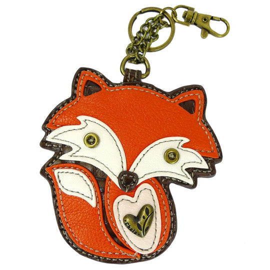 Key Fob/Coin Purse - Fox