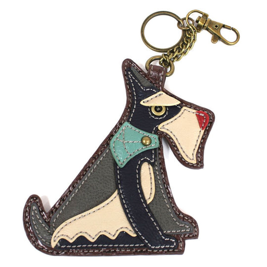 Key Fob/Coin Purse - Schnauzer
