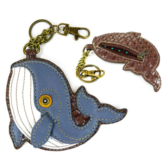 Key Fob/Coin Purse - Whale