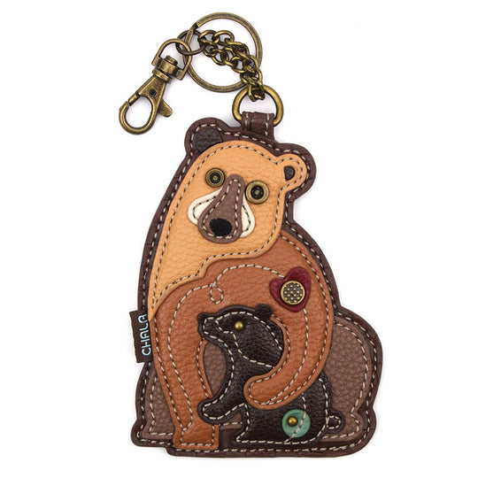 Key Fob/Coin Purse - Two Bears