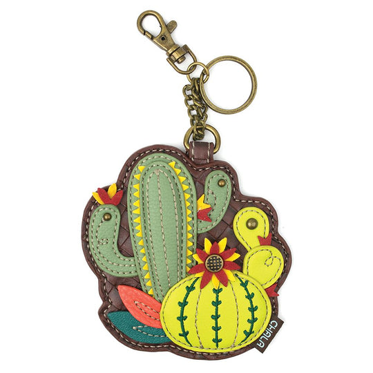 Key Fob/Coin Purse - Cactus