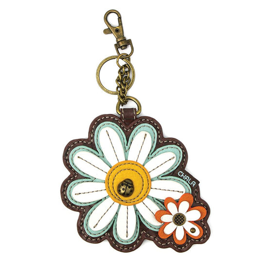 Key Fob/Coin Purse - Daisy