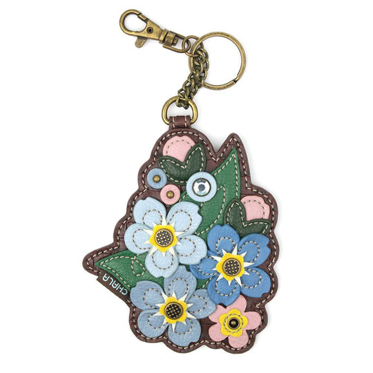 Key Fob/Coin Purse - Forget Me Not