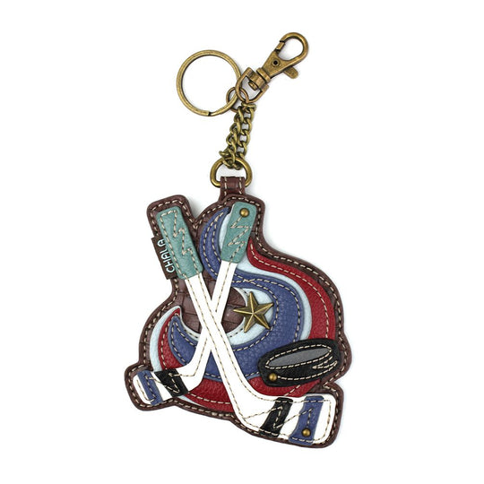 Key Fob/Coin Purse - Hockey
