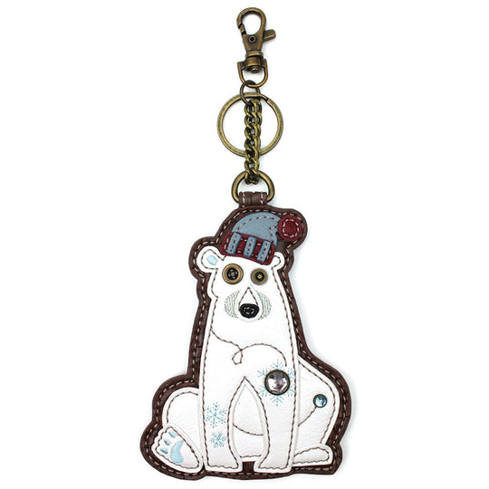 Key Fob/Coin Purse - Polar Bear