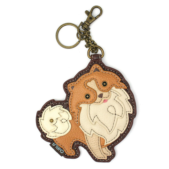 Key Fob/Coin Purse - Pomeranian