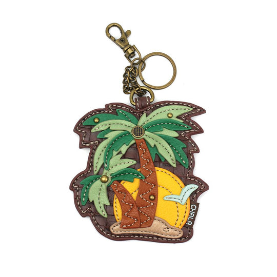 Key Fob/Coin Purse - Palm Tree