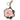 Key Fob/Coin Purse - Rose - pink