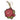 Key Fob/Coin Purse - Rose - red