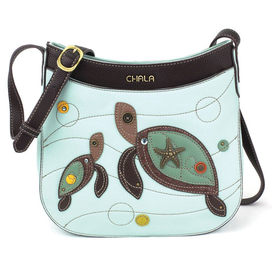 Crescent Crossbody - Two Turtles