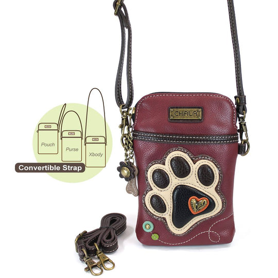 Chala Paw Print Everyday Zip Tote-Gray - The Slobber Shoppe
