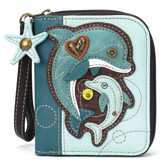 Zip Around Wallet - Dolphin