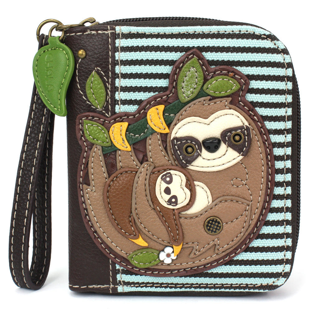 Zip Around Wallet - Sloth Family – Chala Group