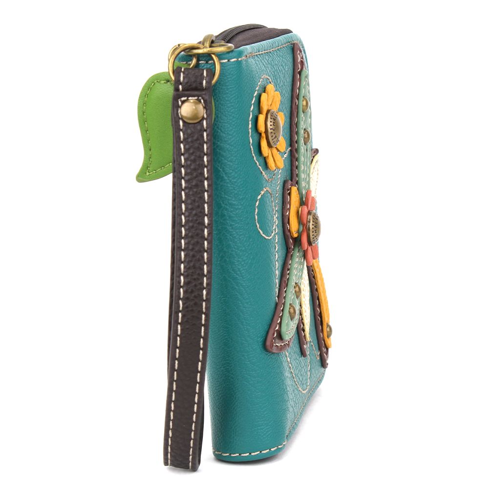 Chala Zip Around Wallet Dragonfly Turquoise