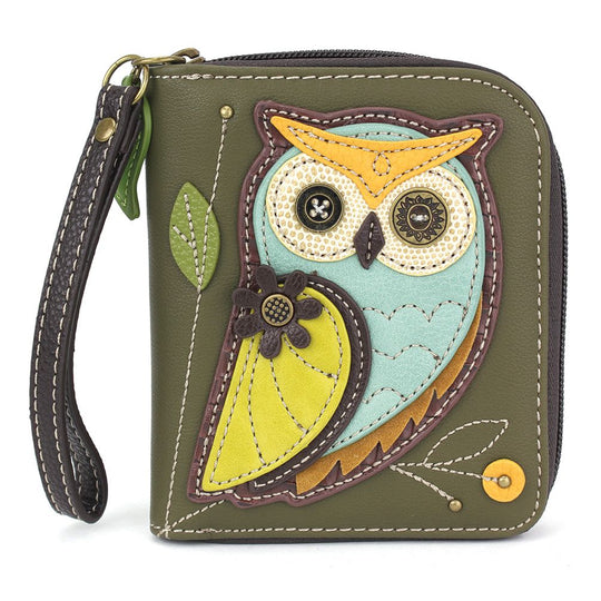 Zip Around Wallet - Owl A