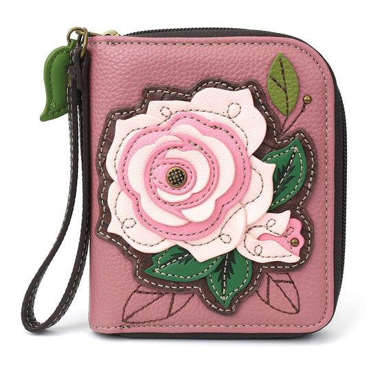 Zip Around Wallet - Rose