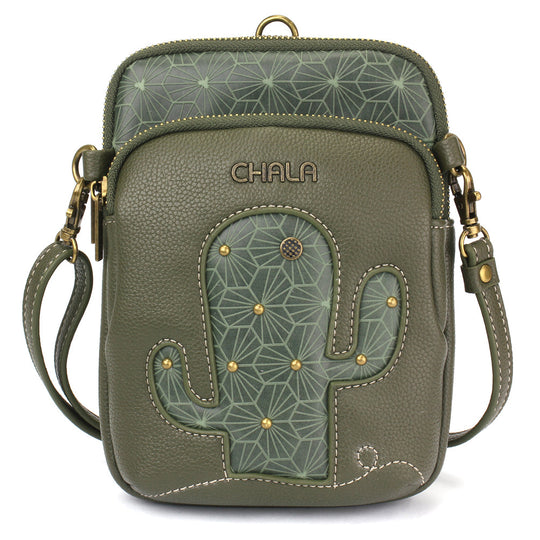 Chala Group Handbags Dragonfly CV Venture Zip Around Tote Shoulder Bag, Grey