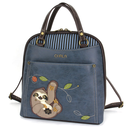 Convertible Backpack Purse - Sloth